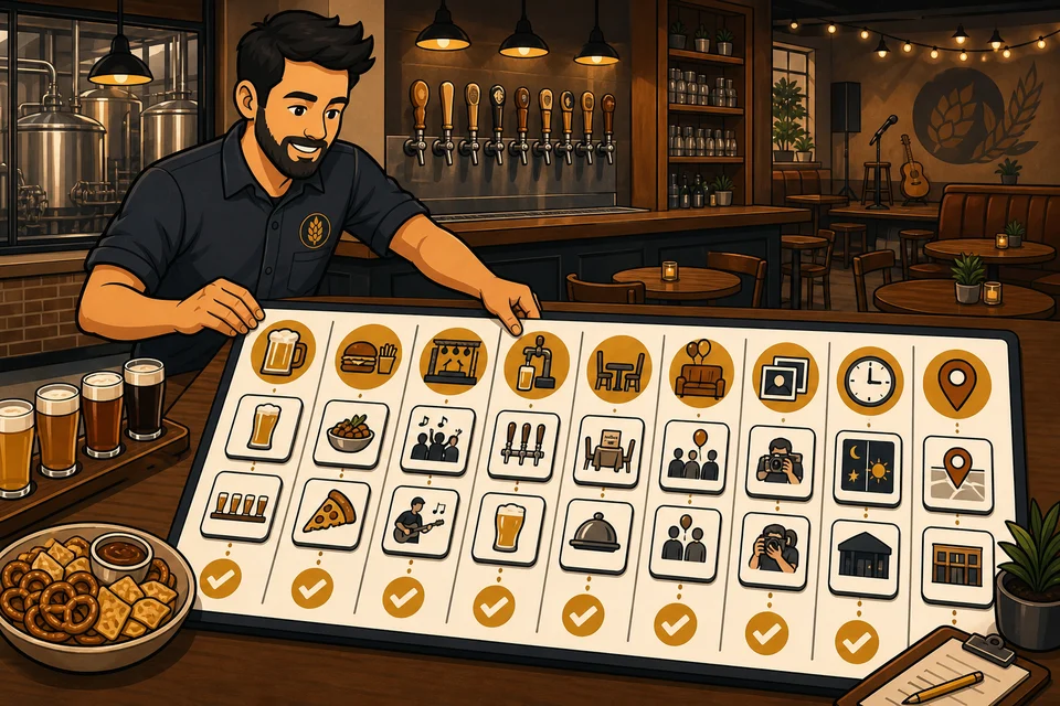 Bars & Breweries trust-builder illustration for every major offer has a path.
